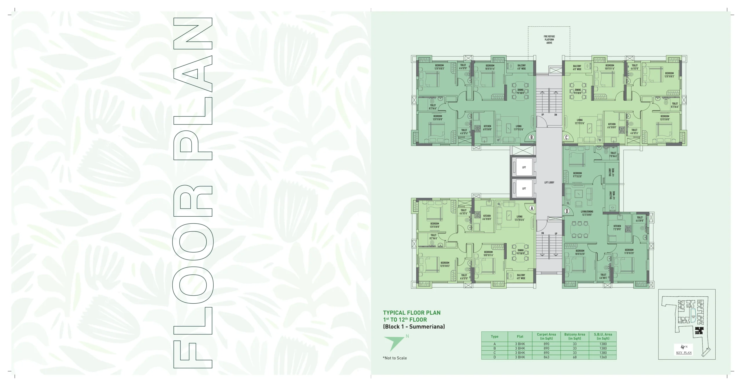 Typical Floor Plan (Block 1)