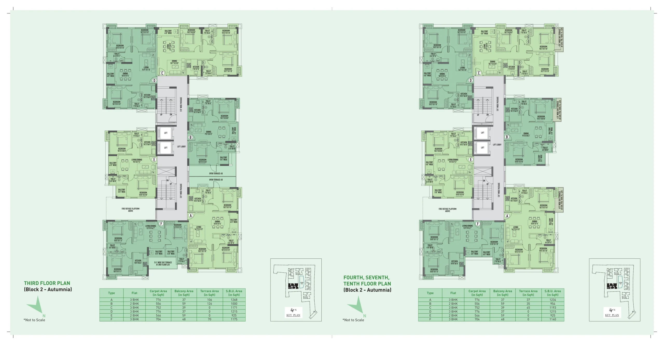 3rd, 4th, 7th, 10th Floor (Block 2)