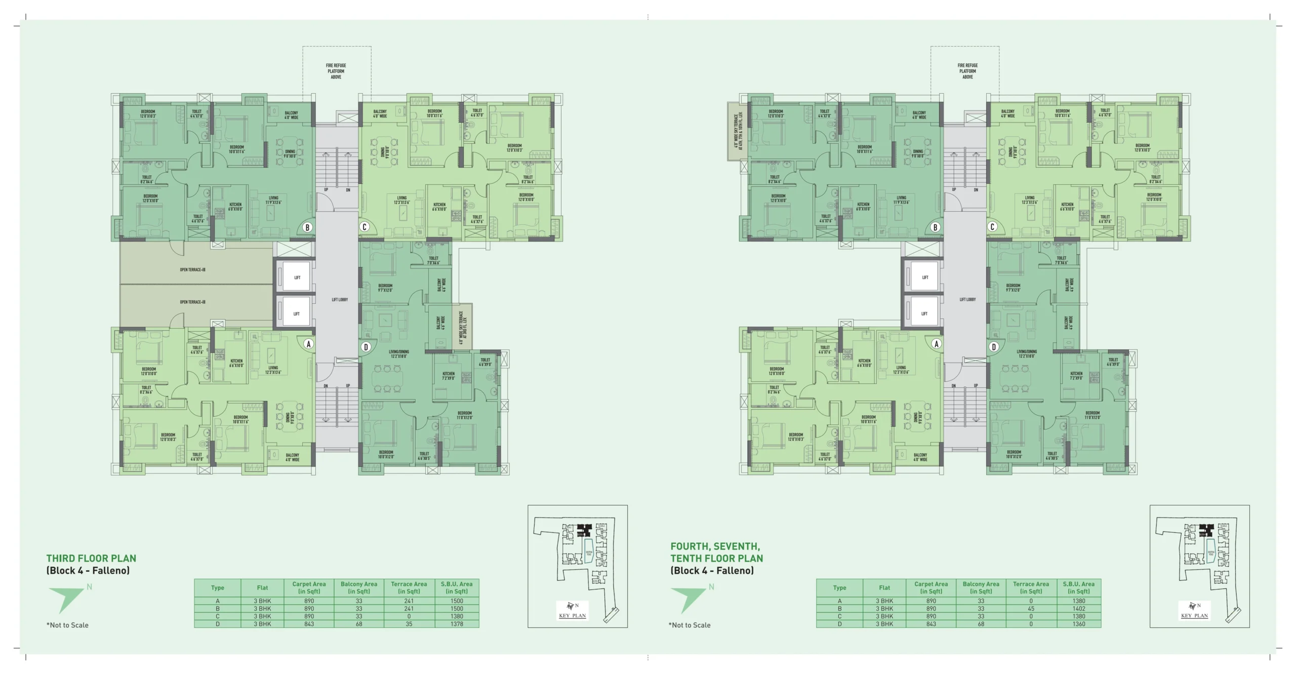 3rd, 4th, 7th, 10th Floor (Block 4)