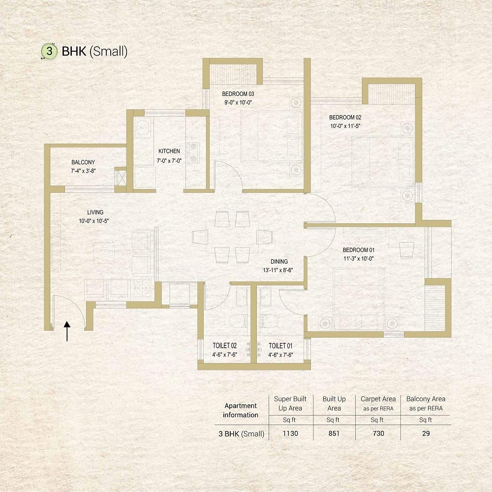 3 BHK (Small)