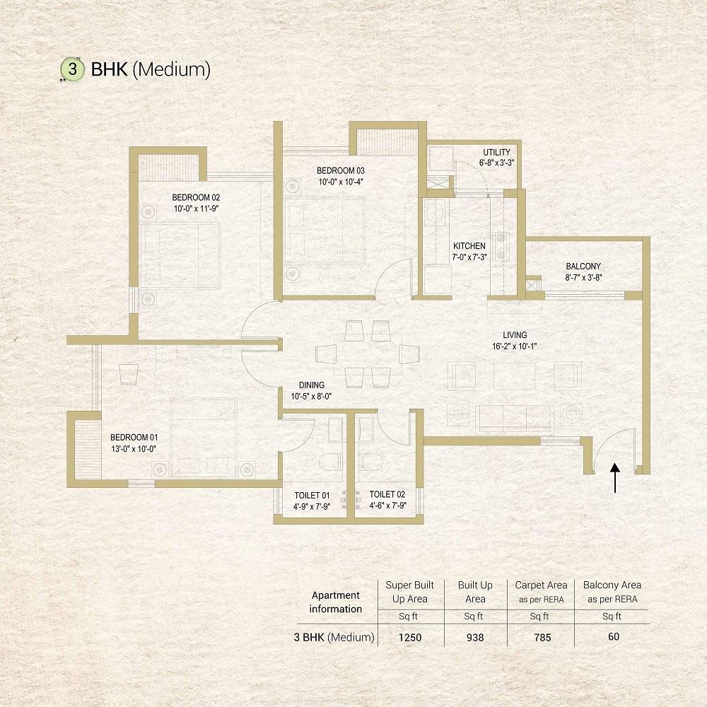 3 BHK (Medium)